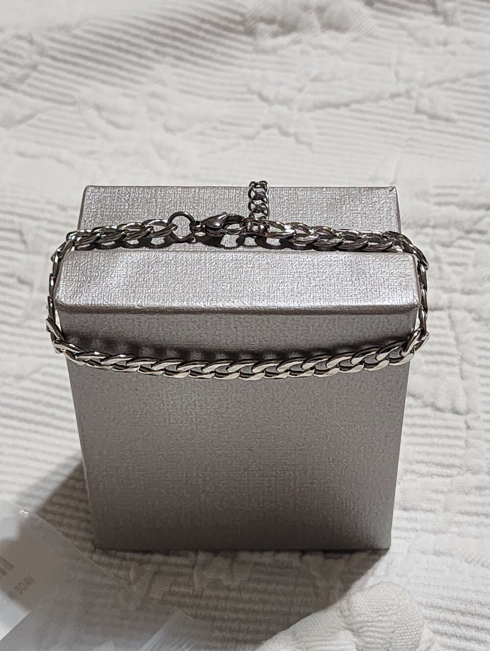 Curb Chain Bracelet In Stainless Steel (7" - 8") Brand New